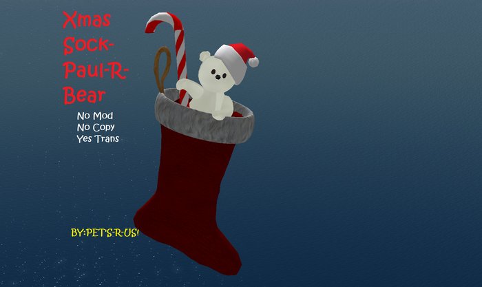 xmas sock-Paul-R- bear