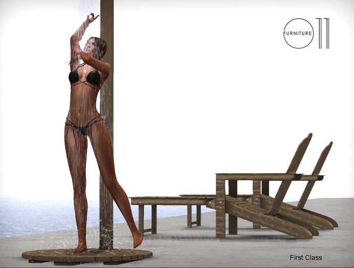 Outdoor shower with loungers Favola Box