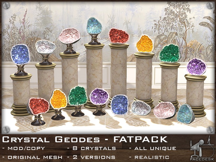 FaceDesk - Crystal Geodes FATPACK 