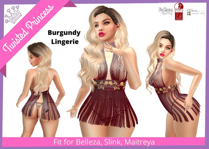TP- Burgundy Lingerie -packer