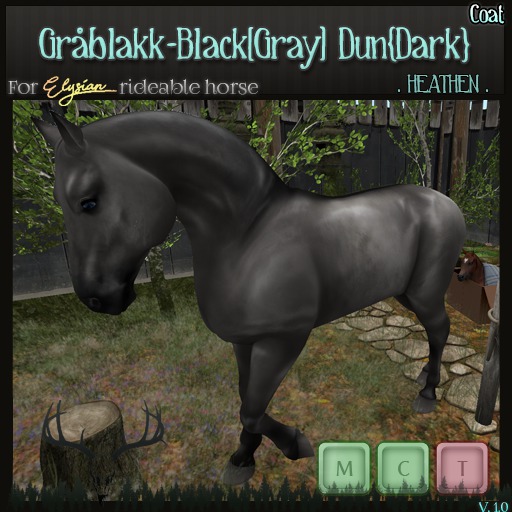 [. HEATHEN .] Elysian Rideable Skin -Grablakk Dark {REZ}