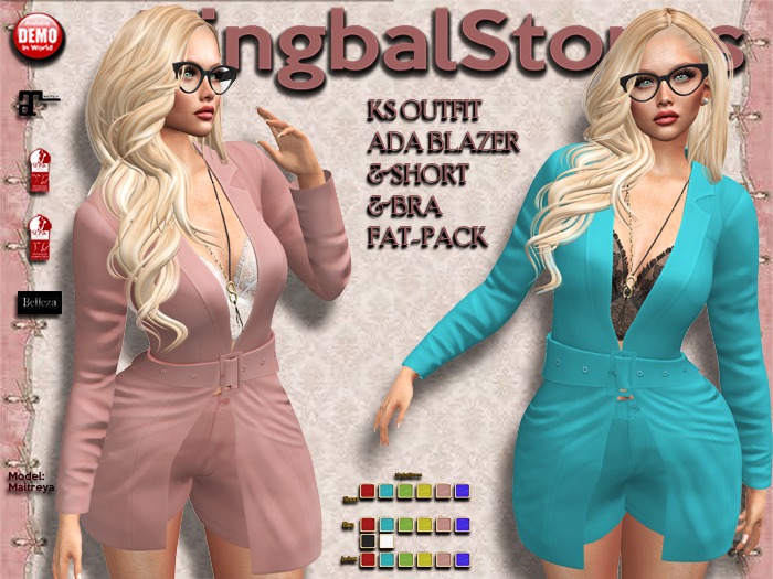 KS OUTFIT ADA BLAZER&SHORT&BRA FAT-PACK