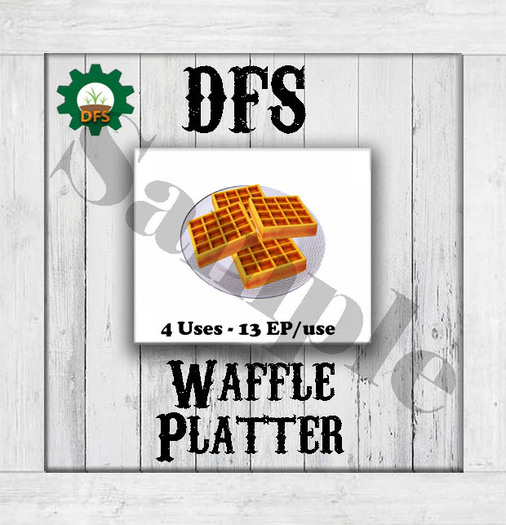 THF WHITE DFS Waffle Platter