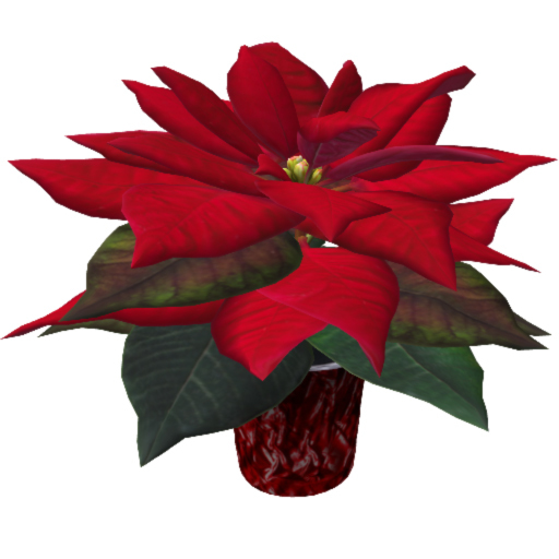 [AG] Poinsettia Red - Foil Planter