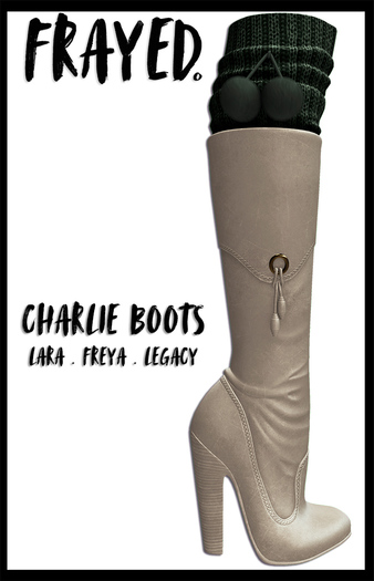 Frayed - Charlie Boots - Beige