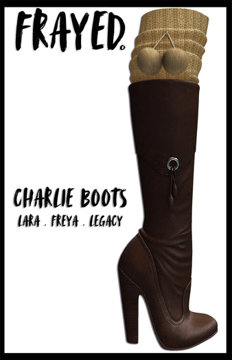 Frayed - Charlie Boots - Brown