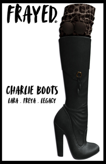Frayed - Charlie Boots - Grey