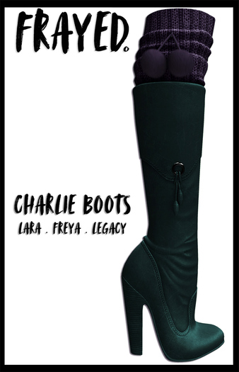 Frayed - Charlie Boots - Teal