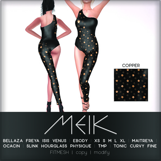 // MEIK \\ "STARS" Catsuit COPPER