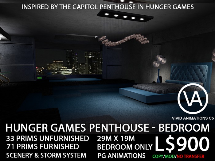 Hunger Games Bedroom Blue