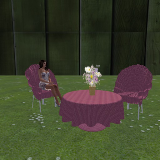 Wicker Color Changing Patio Set Boxed