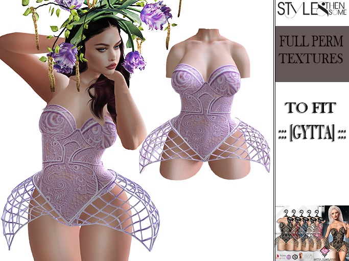 STYLES -::: [GYTTA] ::: - fitmesh corset-Texture FULL PERM-v3
