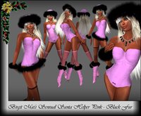 Birgit Mai's Sensual Santa Girl in Pink & Black Fur   (BOXED)