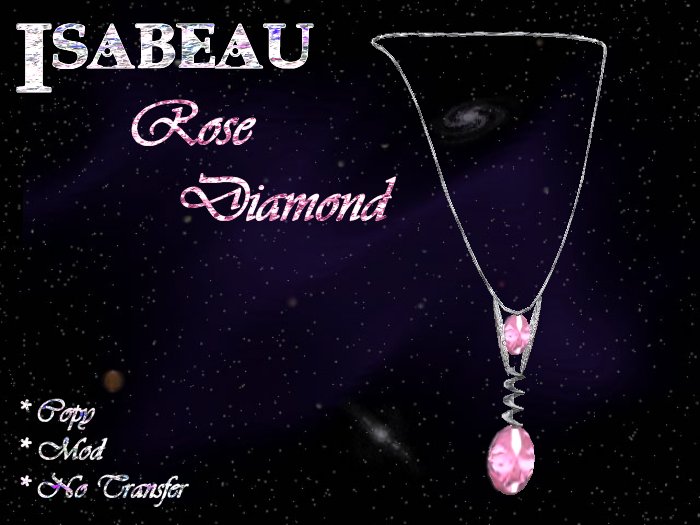 "Isabeau" Rose Diamond Pendant