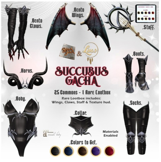 Luas x BJK Succubus Boots Brown