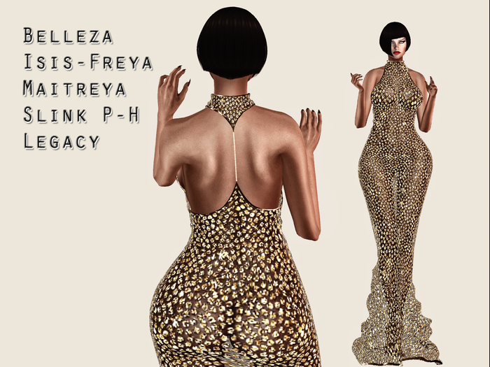 Turtleneck_gown Gold