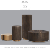 Dahlia - Posh - Display - Tables - Wood & Gold