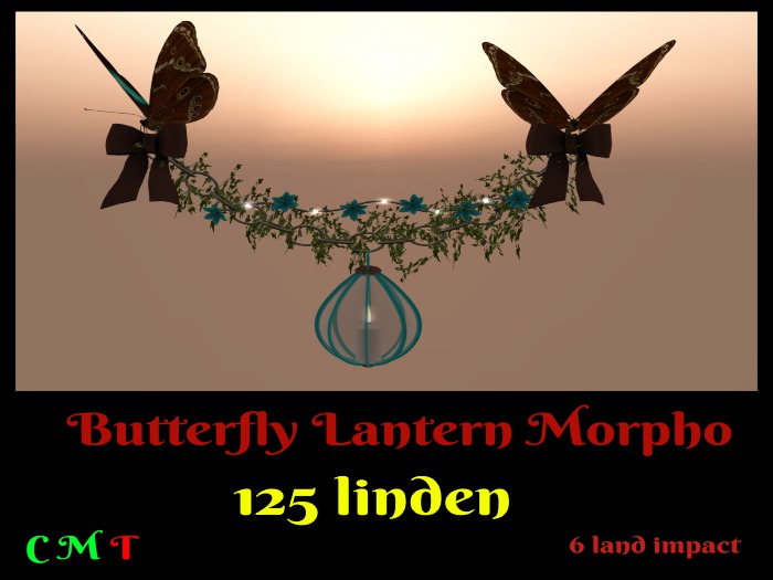 Butterfly lantern Morpho
