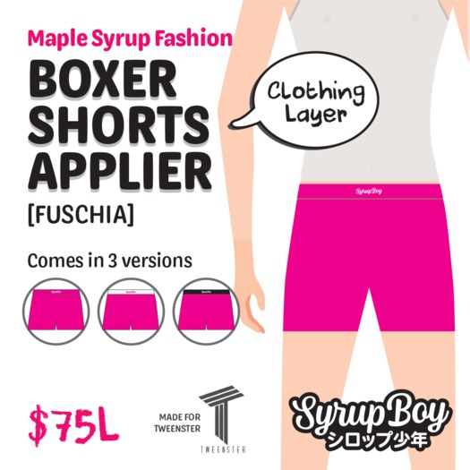 [SB][MSF] Boxer Shorts Applier_FUSCHIA <Tweenster>