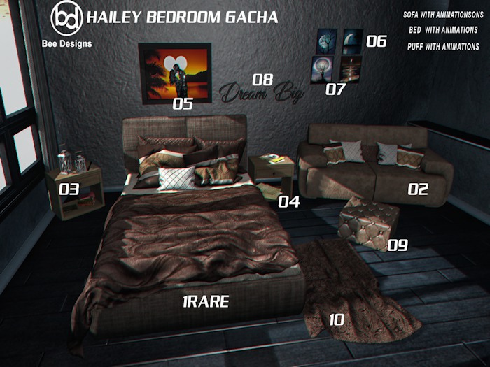 Bee Designs  Hailey Bedroom gacha 7