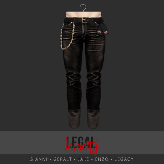Legal Insanity - Wrynn denims black