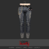 Legal Insanity - Wrynn denims discolored blue