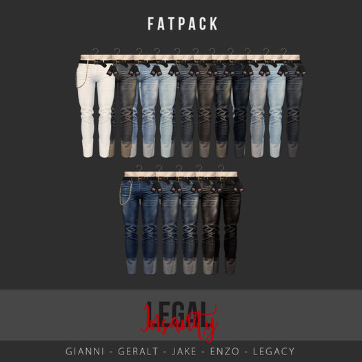 Legal Insanity - Wrynn denims FATPACK