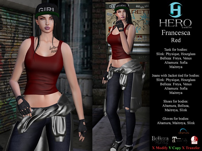 HERO - Francesca Outfit Red (BOX) (wear)