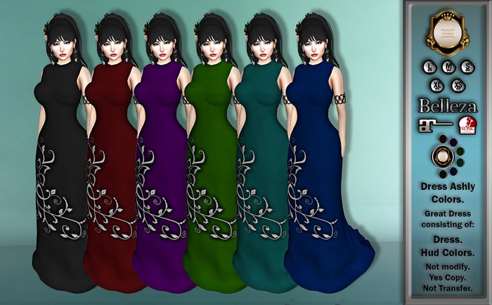 Second Life Marketplace - Dress Ashly Colors