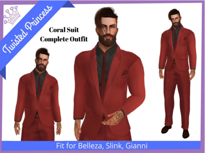 TP- Coral Suit Complete Outfit-packer