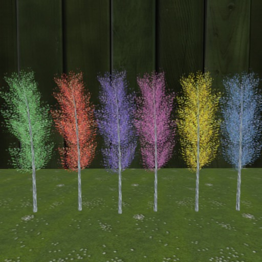 Summer Sparkle Trees Mesh Boxed