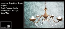 Luminary Chandelier by Galthies Designs-Copper
