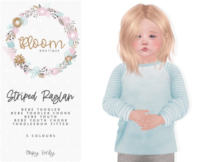 Bloom Striped Raglan Fatpack