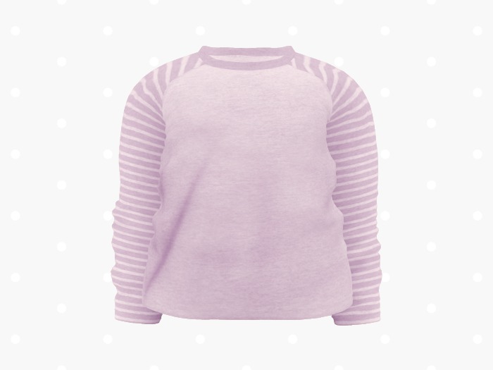 Bloom Striped Raglan (Lilac)