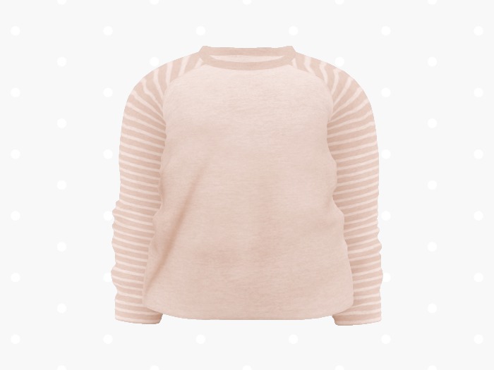 Bloom Striped Raglan (Cream)