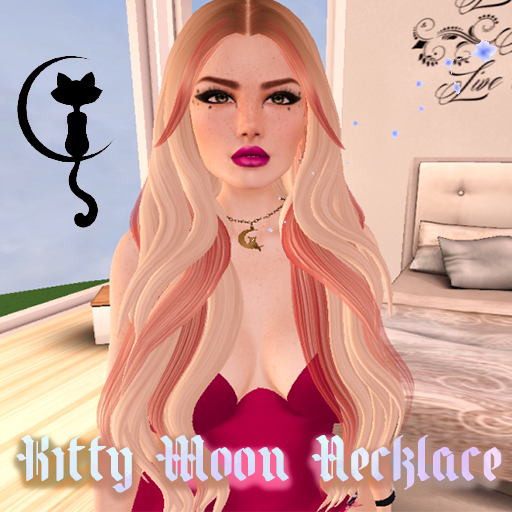 Kitty Moon Golden Necklace 