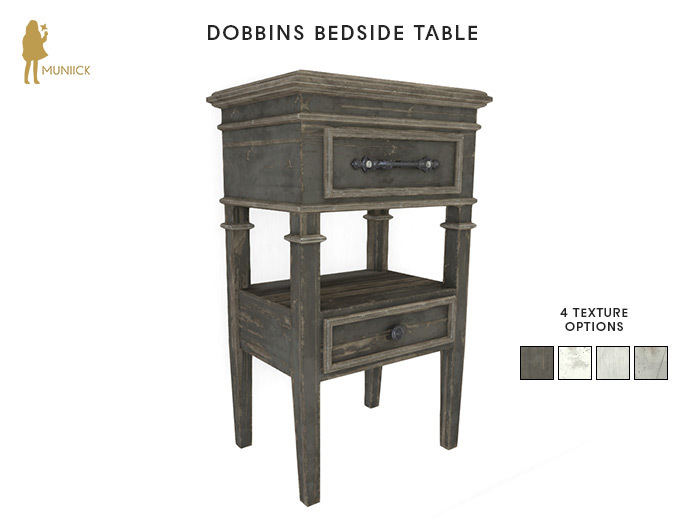 Muniick Dobbins Bedside Table (Add Me)