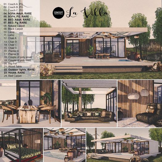 Concept}*05. La Villa. Sofa. PG. RARE