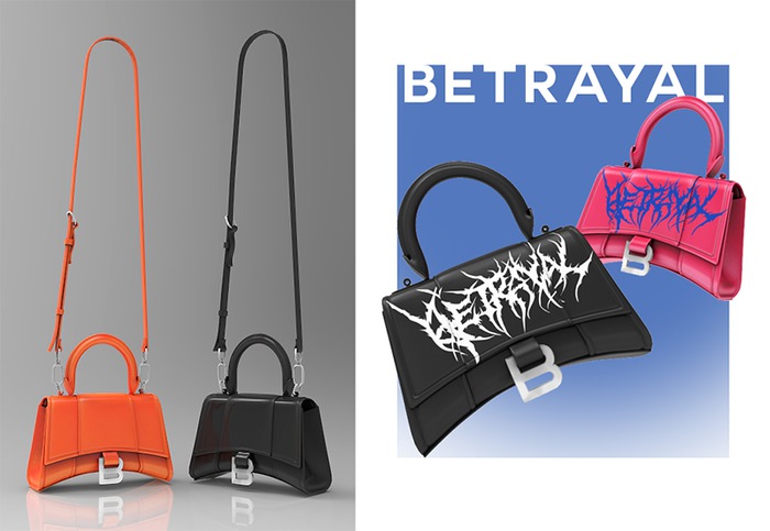BETRAYAL. Bella Hourglass Bag FATPACK
