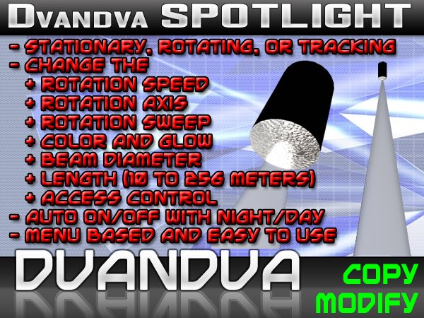 Dvandva Giant Rotating Spotlight