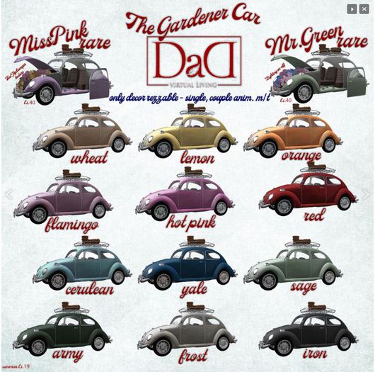 DaD -The Gardener car- Army m/t box