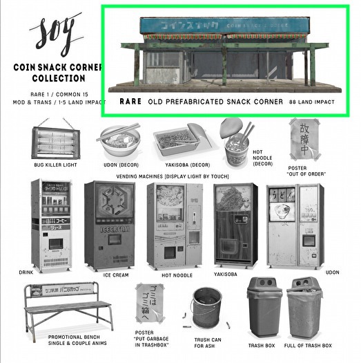 Soy. CSC - Old prefabricated snack corner - RARE