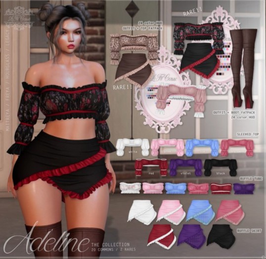 {le fil casse} Adeline Ruffle Top Maitreya RARE + Lootbox