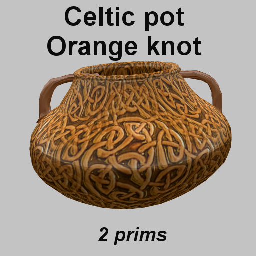 Celtic pot Orange knot