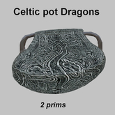 Celtic pot Dragons