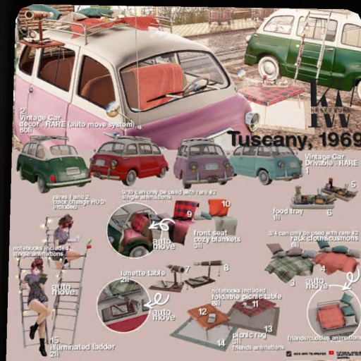 3. KraftWork Tuscany 1969 . Rack Cloth&Cushions R/G (animated)