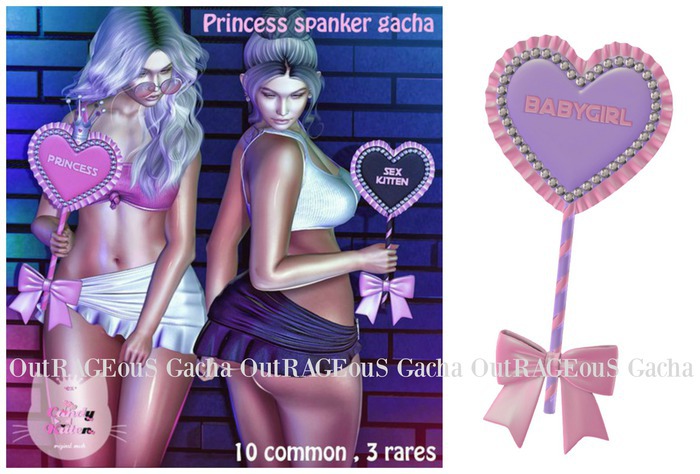 *CK* Princess spanker BABYGIRL PASTEL