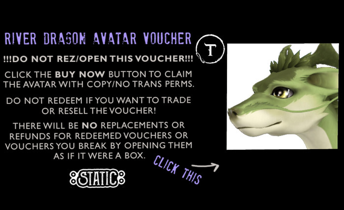 ::Static:: River Dragon Avatar VOUCHER - 19 {Spring} COMMON