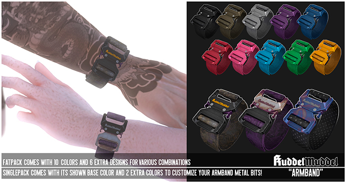 [KuddelMuddel] ARMBAND / Black / ADD ME!