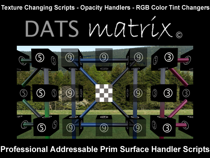 DATS Professional Addressable Texture Changer + Tinting Scripts + Opacity Changer Scripts with Menu Pack - DATS Matrix